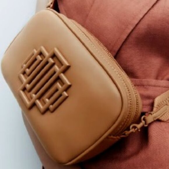 BNWT ZARA small shoulder bag adjustable strap in natural camel (OS) - Picture 1 of 8